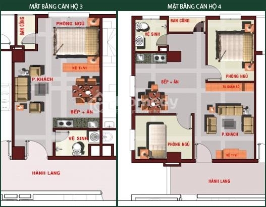 Mặt bằng căn hộ mẫu điển hình tại An Bình Plaza Mặt bằng căn hộ mẫu điển hình tại An Bình Plaza