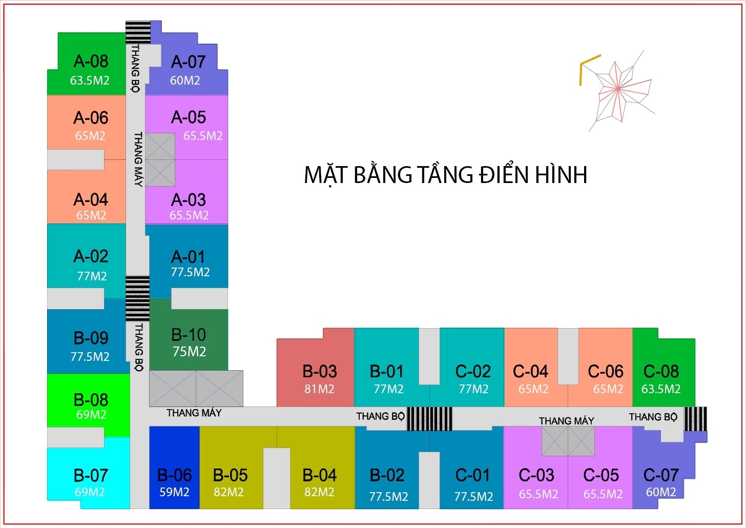 Mb Tang Dien Hinh Linh Tay Tower Mặt bằng tầng điển hình chung cư Linh Tây Tower