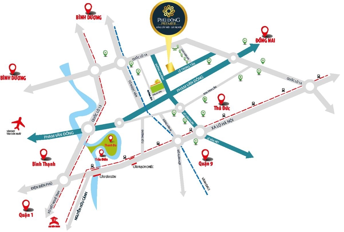 Vị trí dự án Phú Đông Premier Vị trí dự án Phú Đông Premier